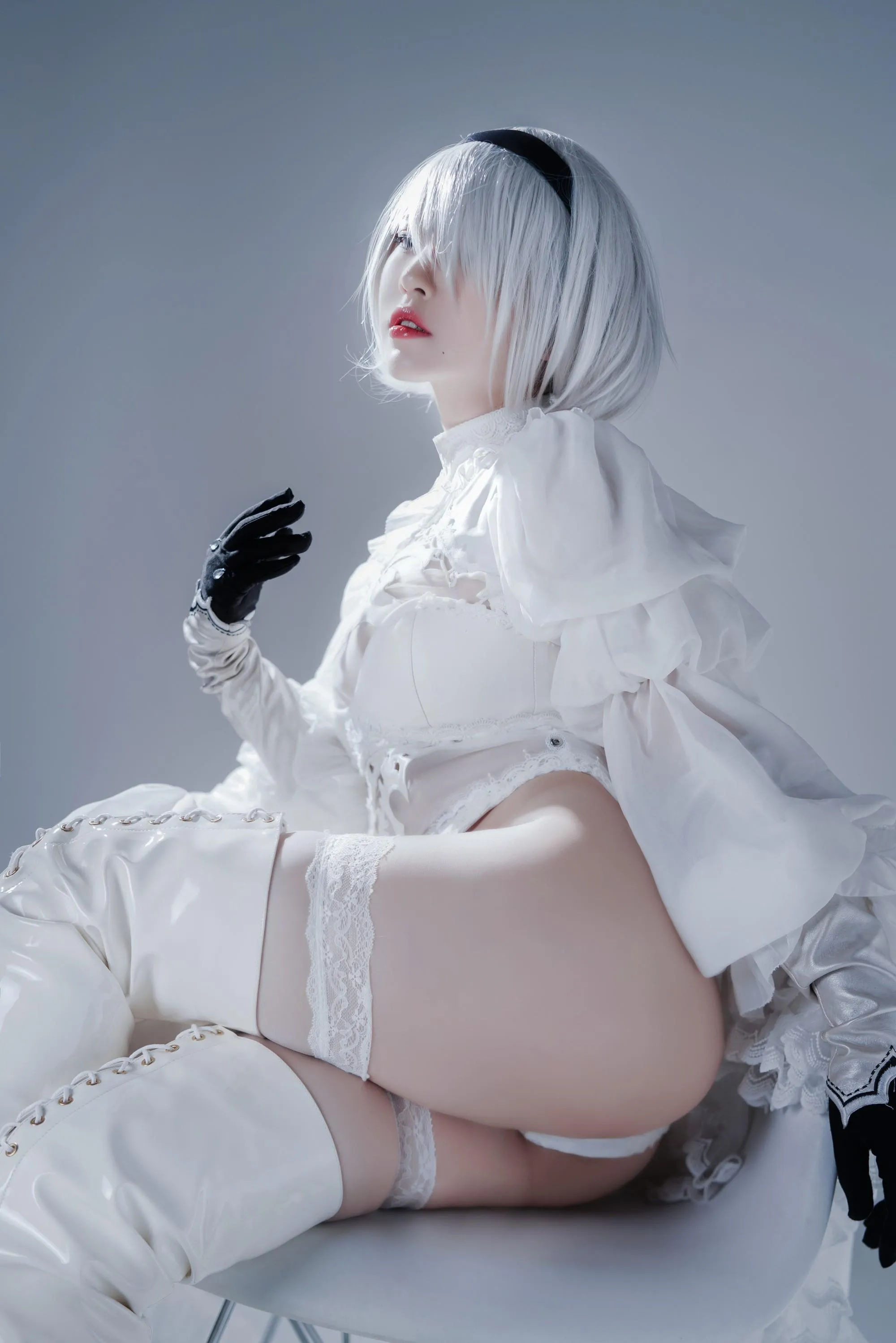 半半子 – NO.55 Automataヨルハ二号B型 白いドレス [51P]插图9